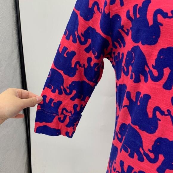 Lilly Pulitzer Dress Women XS Extra Small Tusk In Sun Elephant Print Cassie Mini - Picture 4 of 13
